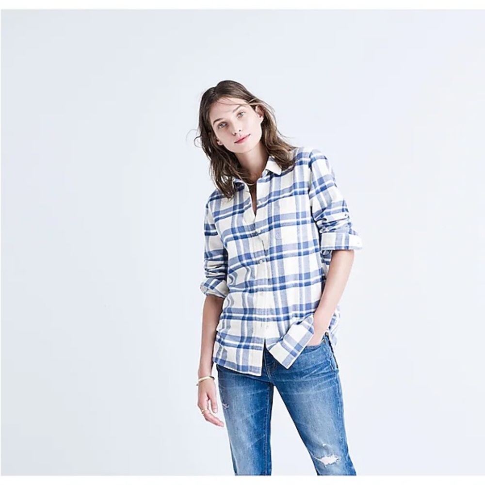 Madewell flannel oversized shirt S